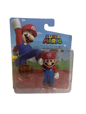 Jakks Pacific Raccoon Mario with Super Leaf 2021 2.5'' Vinyl Figure
