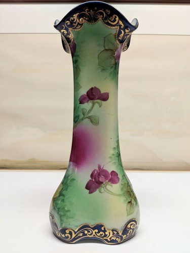 Breathtaking Nippon Vase 11 3/4