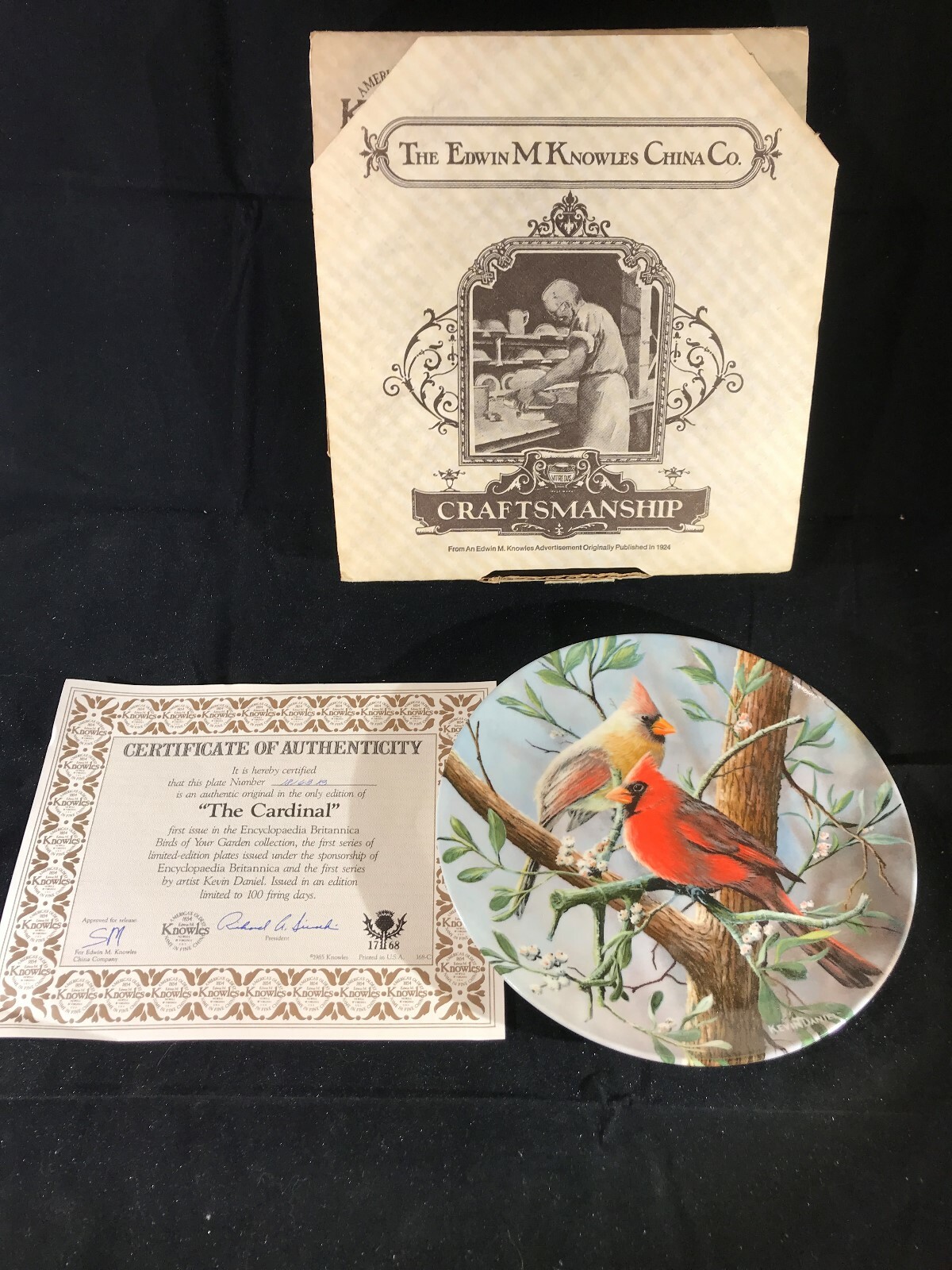 Knowles Encyclopaedia Britannica Birds of Your Garden THE CARDINAL