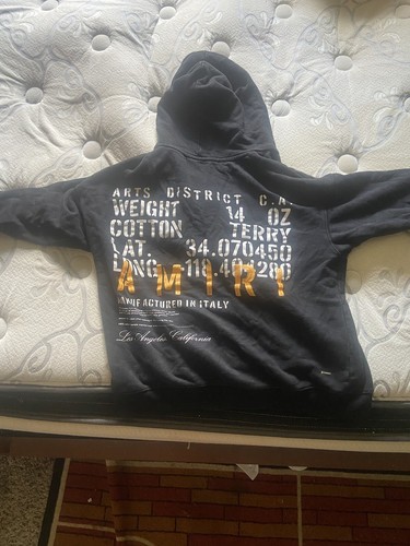 amiri black & orange hoodie | eBay