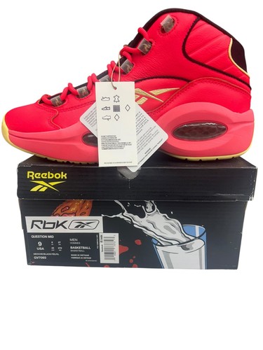Reebok Unisex Question Mid Hot Ones Basketball Sneaker GV7093 Hot Ones Size 9