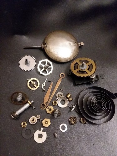 ASSORTED WATCH PARTS FOR MANTLE CLOCKS