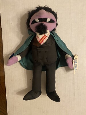 1993 Sesame Street The Count Plush 14 Inch By Applause (Stained)