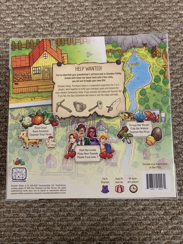 Stardew Valley: The Board Game (3rd Printing) Brand New Sealed