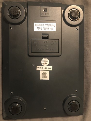 Taylor Electronic black glass scale with 11 pound capacity Model # 3841b.