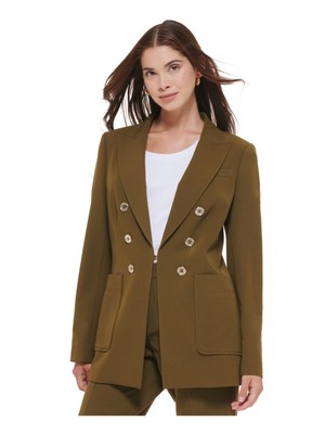 

TOMMY HILFIGER Женский зеленый блейзер с подплечниками и застежкой, H26J0741