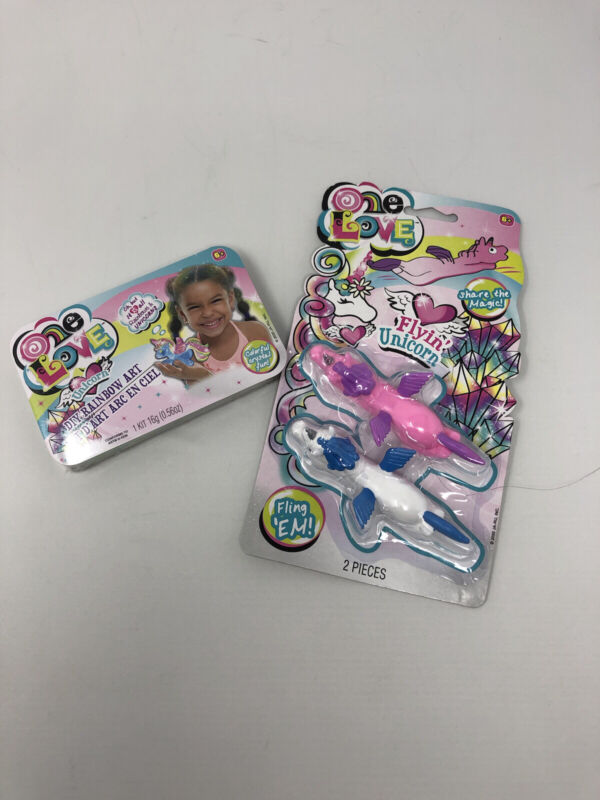 One Love Unicorn DIY Rainbow Art/ Finger flingers