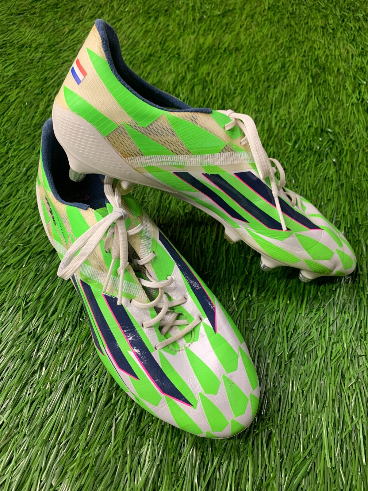 ADIDAS F50 ADIZERO VAN GINKEL MATCH WORN FOOTBALL SHOES