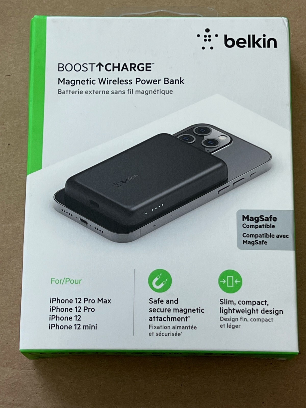 belkin boostcharge magnetic wireless power bank 2.5 k