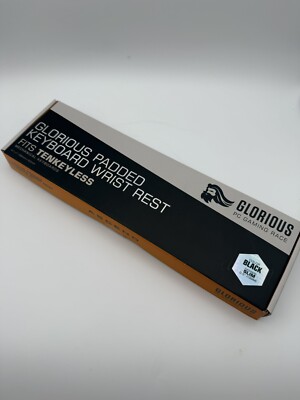 Glorious Padded Keyboard Wrist Rest TKL 14'' x 4'' Black
