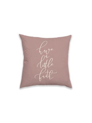 MORGAN HOME Typography Purple Printed 18 x 18 в декоративной подушке