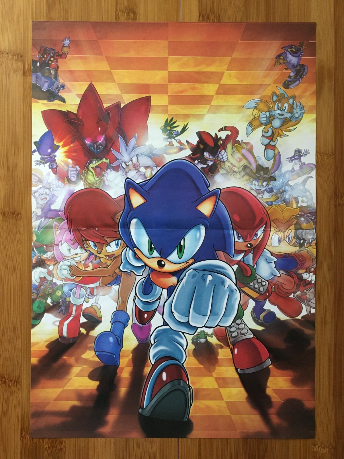 Official Sonic the Hedgehog 2-Sided Poster SEGA Promo Art
