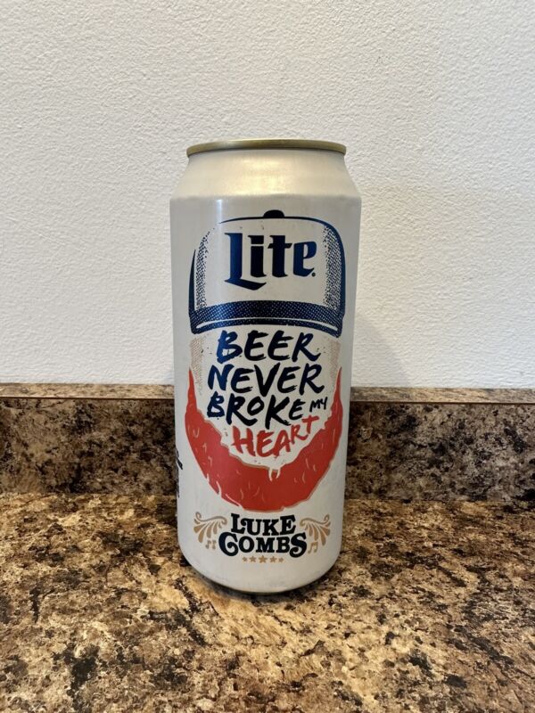Luke Combs Edition Miller Lite Beer can (empty) Rare! 16 oz tall boy