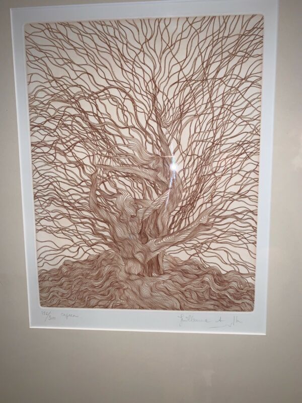 Guillaume Azoulay Etching Titled "caprea"