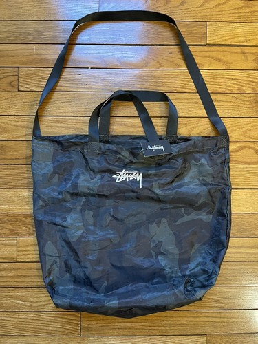 New] Stussy Stock Nylon Ripstop Tote Bag Camo (Compact