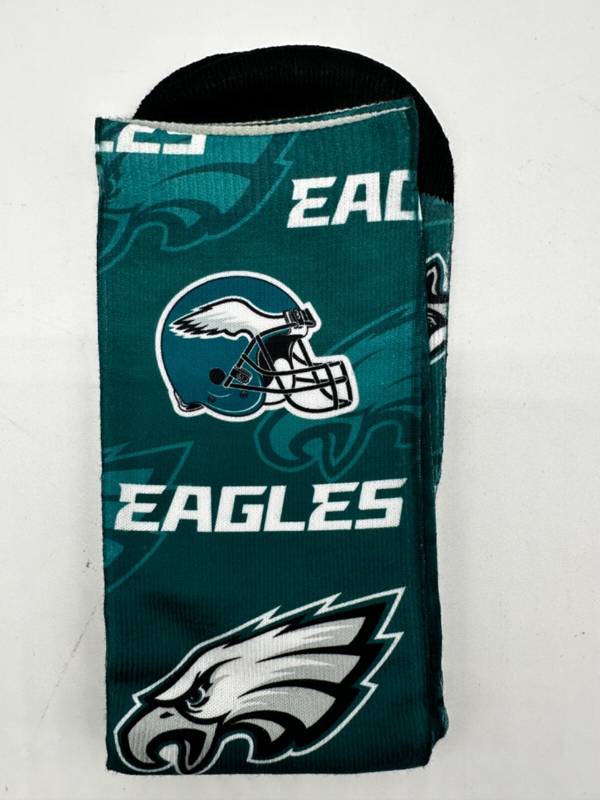 NEW ONE PAIR MENS "FOR BARE FEET"  CREW SOCKS  ALL 32  FOOTBALL TEAMS 10-13