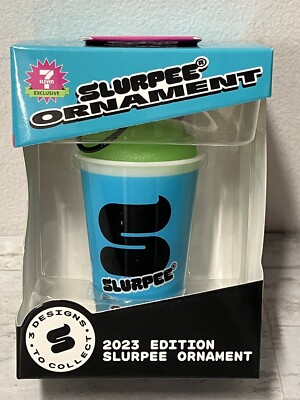 7-11 Slurpee Exclusive Christmas Ornament GREEN 2023  New In Box!