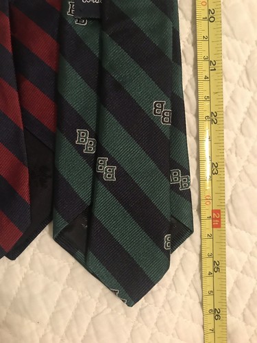 Lot of 3 Brooks Brothers Classic Boys Ties Kids Preppy Striped