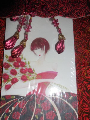 NEW LA ROUGE PICTURA PREMIERE COLLECTION NOTE PAD AND HARD TRAY LACQUAR RED NEW
