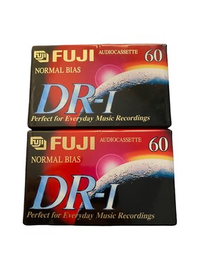 FUJI DR-I 60 Minute Audio Cassette Tapes Lot of 2 Brand New