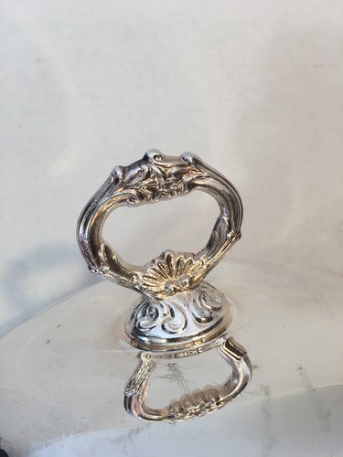 Silver Plated Round Casserole Dish Lid w/ Handle 10.5