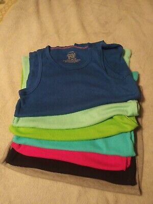 Girls Faded Glory Lot Of 7 Tank Tops Large 10-12