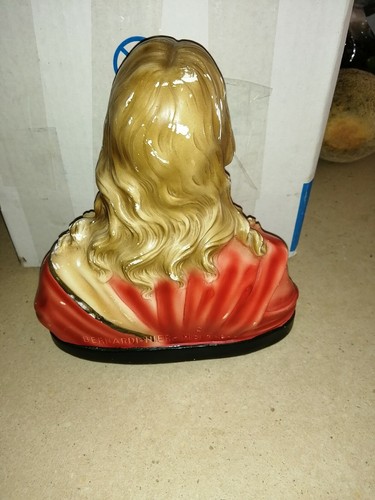 Beautifull  Jesus Crist bust chalk walk Religious item.