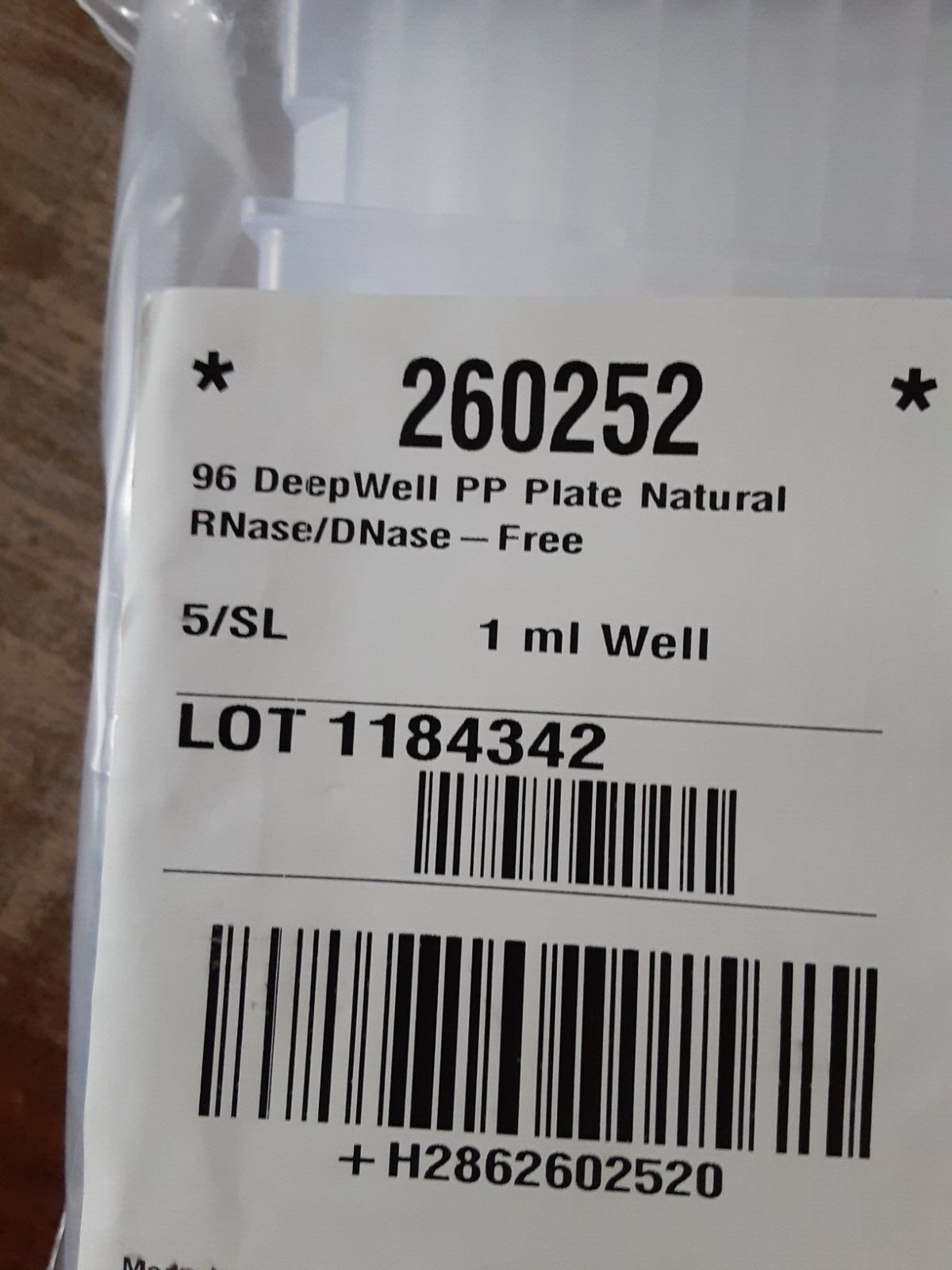 Thermo Scientific Nunc 96 DeepWell PP Plate Natural 5/SL 1mL