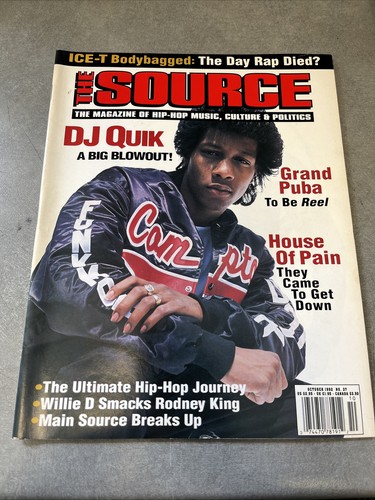 Rare The SOURCE MAGAZINE 1992 Dj Quik Legacy Hip Hop Rap