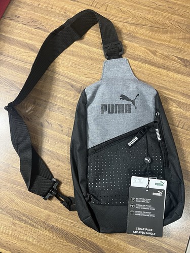 PUMA BACKPACK Unisex EVERCAT SIDEWALL SLING Black Gray NEW