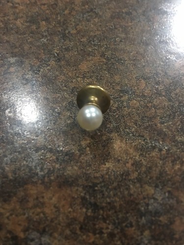 14k Gold Pearl Tie Tac