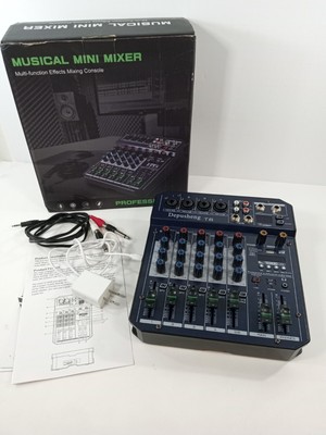 Depusheng T6 Audio Interface Mini Mixer Multi-function Effects Mixing Console