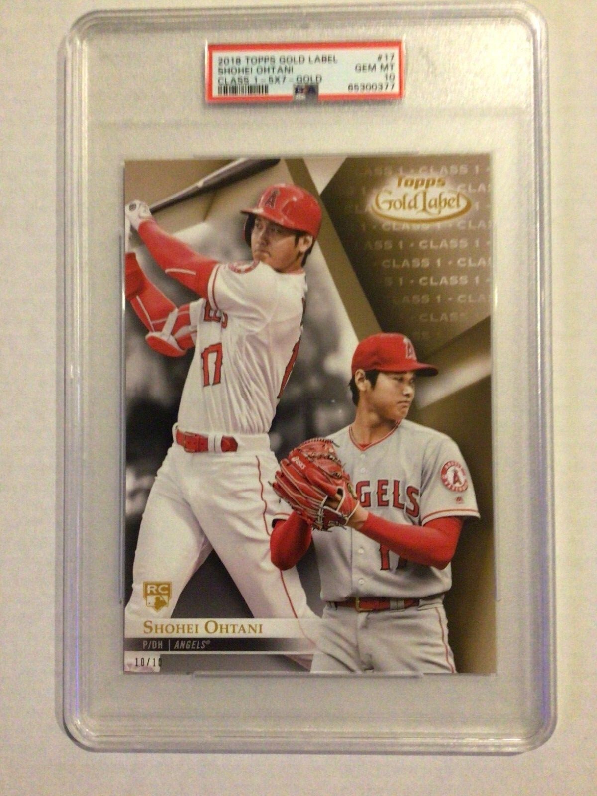 PSA10 topps 2018 gold label 大谷翔平 ♯17 安価