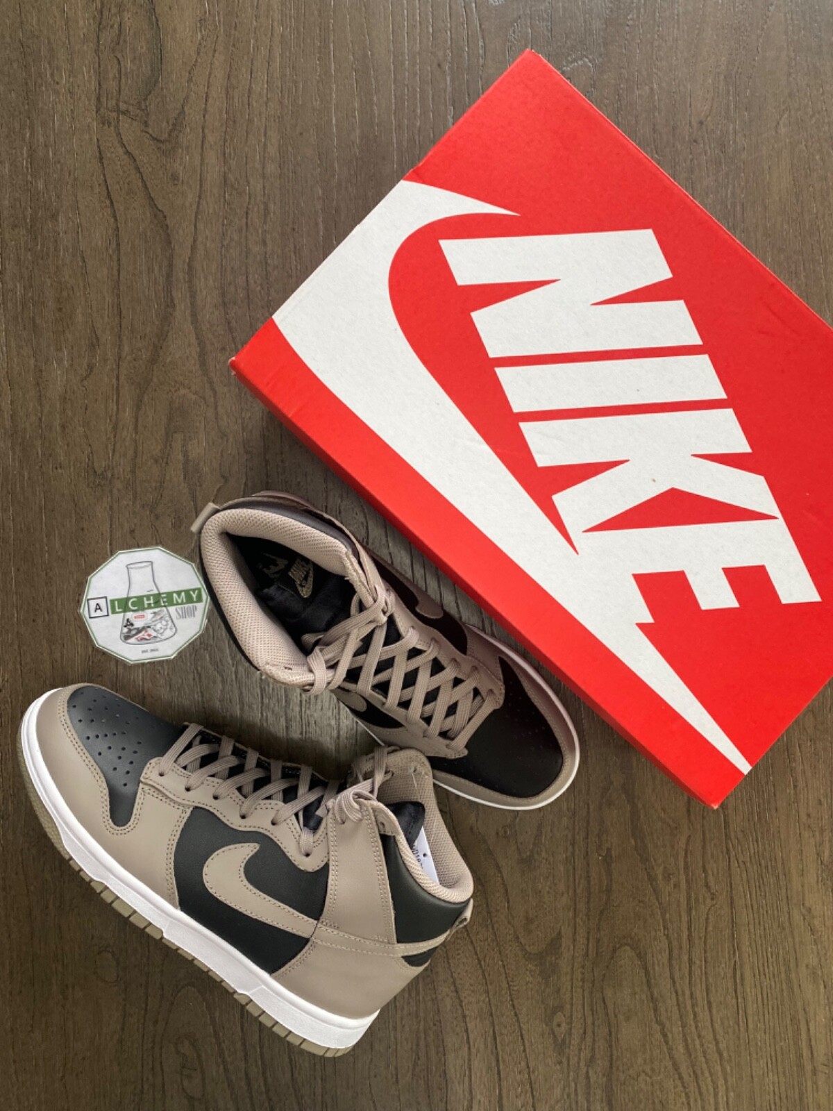 靴 Nike Women's Dunk High Moon Fossil 24cm Women's Nike Dunk High “Moon Fossil” – The Darkside Initiative