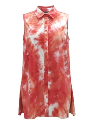 

ALFANI Женская блузка без рукавов Coral Acid Wash, Коралл