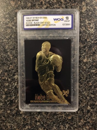 KOBE BRYANT 1996-1997 SKYBOX EX-2000 RC BLACK 23KT GOLD