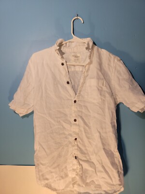 Primark Mens Button Up Short Sleeve Collared Shirt