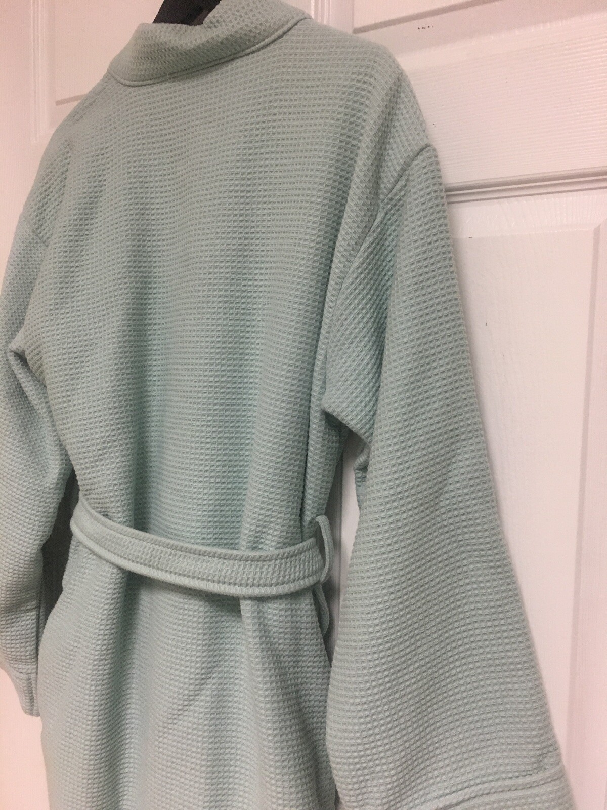 HOTEL COLLECTION, Spa Robe, Turkish Cotton, Waffle Weave, Blue, One Size, NWOT