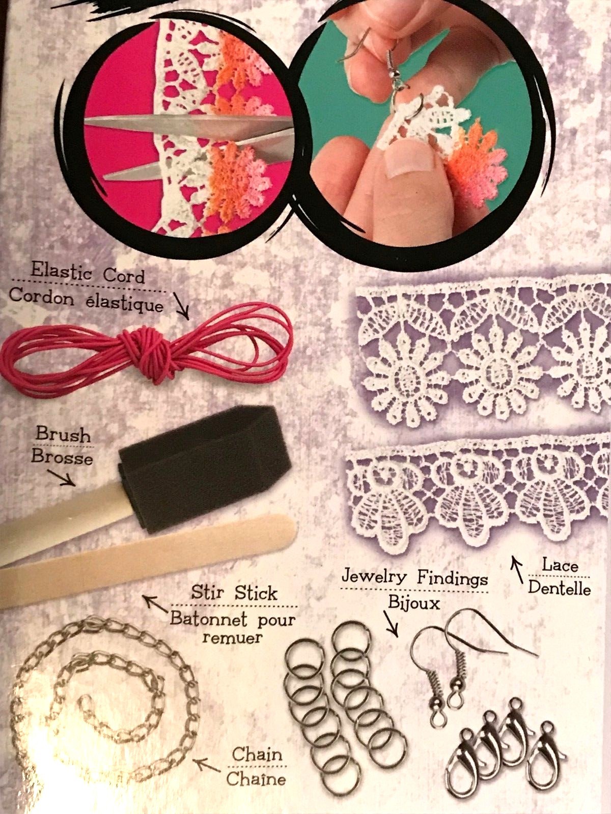 ORB FACTORY IMAGINISTA (HOBBY LOBBY) PAINT 'N LACE JEWELRY CRAFT KIT