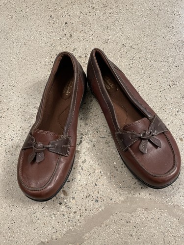 【マロン】 Clarks Womens Ashland Bubble Loafer Brown Size 7.5 XW | eBay