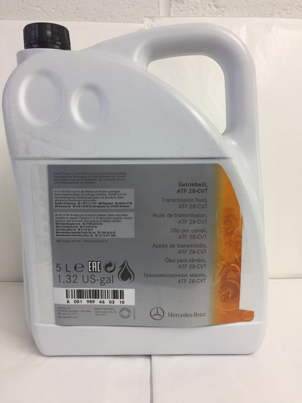 Genuine MercedesBenz W169 AClass W245 BClass Auto Gearbox Fluid