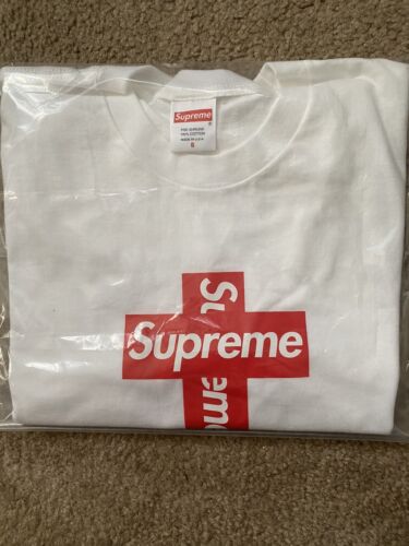 Supreme Cross Box Logo Tee white L