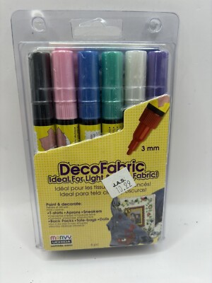 Marvy Uchida Decofabric Pearl marker set of 6 pens