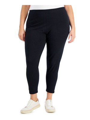 

Женские черные эластичные леггинсы скинни KAREN SCOTT SPORT Plus, Черный, 100126840WN