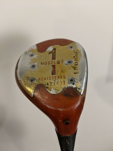 Vintage Spalding 1 Wood Top Flite Pro Only Model 87 Medium