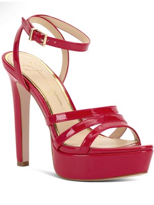 Женские красные босоножки на платформе Balina на шпильке JESSICA SIMPSON 1-1/2, 9 М