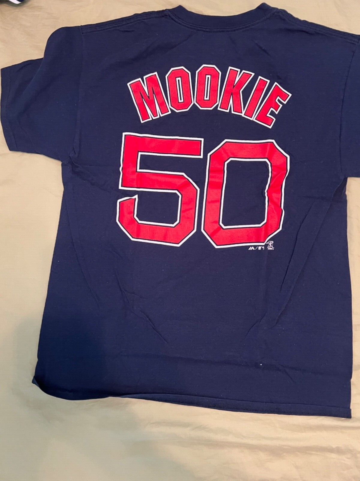 Majestic Boston Red Sox #50 Mookie Betts Graphic T-Shirt
