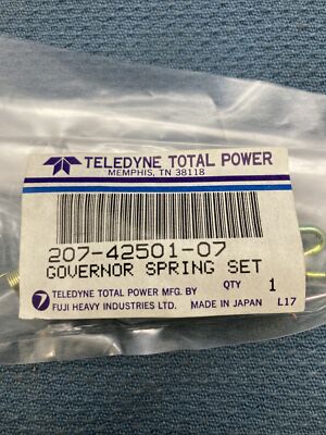 NEW GENUINE SUBARU ROBIN TELEDYNE TOTAL POWER 207-42501-07 GOVERNOR SPRING SET