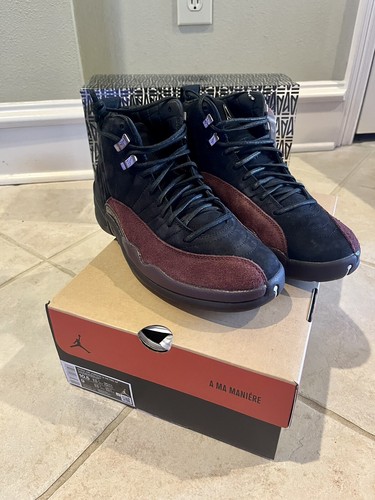 Nike Air Jordan 12 Retro SP x A Ma Maniere 'Black' Size 10.5