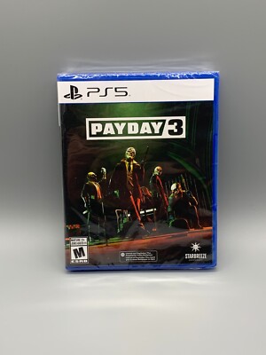 PAYDAY 3 PS5 PLAYSTATION 5 VIDEOGAME BRAND NEW FACTORY SEALED FREE SHIPPING